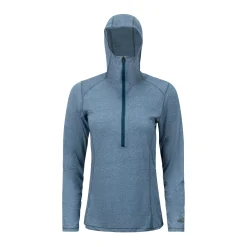 Women'S 1/2 Zip Hooded Long Sleeve | Base Layer | Sync Performance